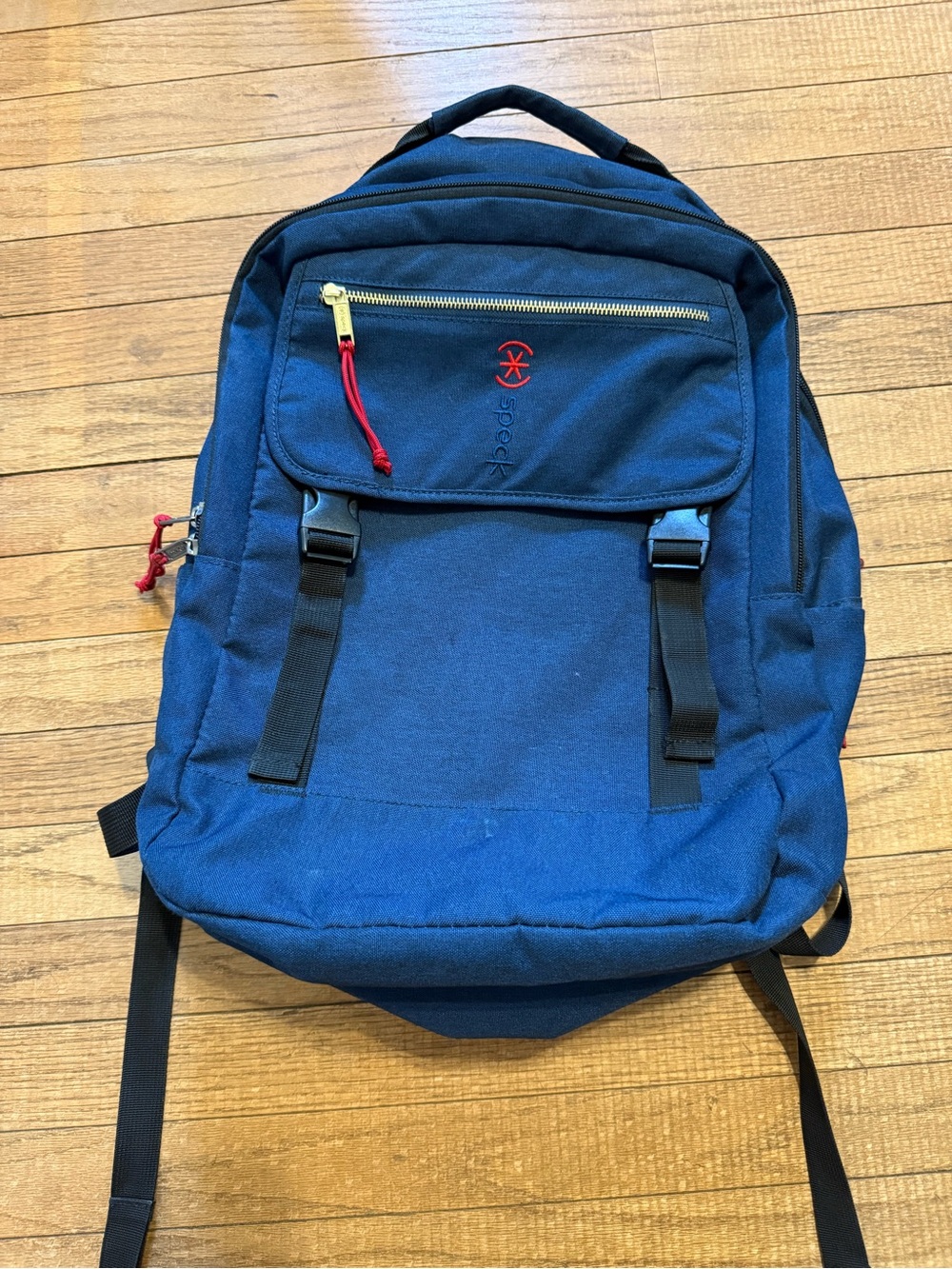 speck Navy Blue Backpack with Red Accents